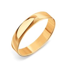Кольцо обручальное из красного золота, 4 мм (Т100019194)